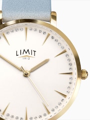 Limit Blue 36mm Round Gold Analogue Watch with Blue Strap - Image 4 of 4