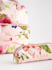 Mochila y estuche con diseño floral en rosa de niña para la vuelta al cole de Baker by Ted Baker - Imagen 2 de 6