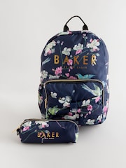 Azul marino - Baker by Ted Baker Girls School Bow Backpack - Imagen 1 de 7