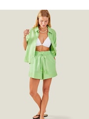Accessorize Green Accessorize Blue Beach Shirt - Image 2 of 4