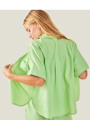 Accessorize Green Accessorize Blue Beach Shirt - Image 3 of 4