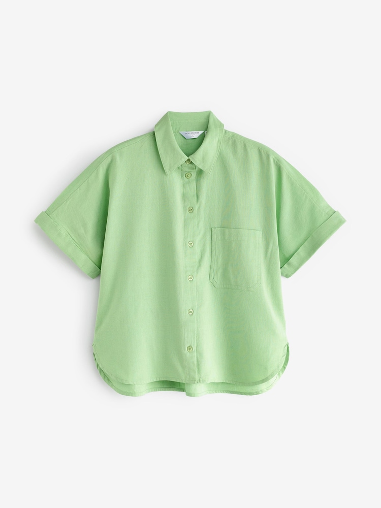 Accessorize Green Accessorize Blue Beach Shirt - Image 4 of 4