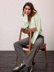 Mint Velvet Green Knit Jumper - Image 2 of 5
