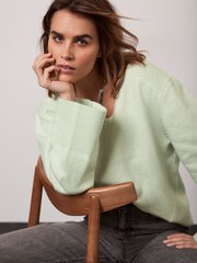 Mint Velvet Green Knit Jumper - Image 3 of 5