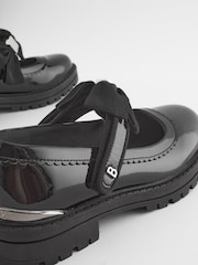 Baker by Ted Baker Girls Black School Chunky Mary Jane Shoes with Bow - Image 3 of 5