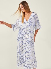 Accessorize White Embroidered Swirl Dress - Image 1 of 4