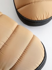 Camel Water Repellent Quilted Shoot Slippers - Image 7 of 8