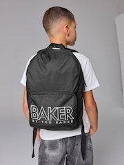 Baker by Ted Baker Boys Back to School Black Backpack - Image 1 of 9
