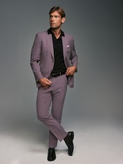 Purple Tailored Fit Motionflex Stretch Suit Jacket - Image 2 of 12