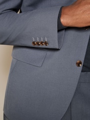 Petrol Blue Slim Fit Motionflex Stretch Suit Jacket - Image 4 of 10