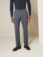 Petrol Blue Slim Fit Motionflex Stretch Suit Trousers - Image 1 of 8