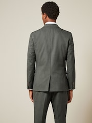 Marl Green Slim Fit Motionflex Stretch Suit Jacket - Image 3 of 5