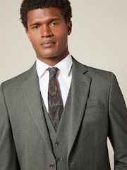 Marl Green Slim Fit Motionflex Stretch Suit Jacket - Image 4 of 5