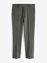 Vert chiné - Slim Fit (Slim Fit) - Pantalon de costume stretch Motionflex - Image 4 de 6