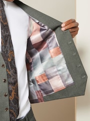 Marl Green Regular Fit Motionflex Stretch Waistcoat - Image 5 of 5