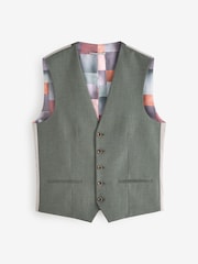 Marl Green Regular Fit Motionflex Stretch Waistcoat - Image 6 of 9