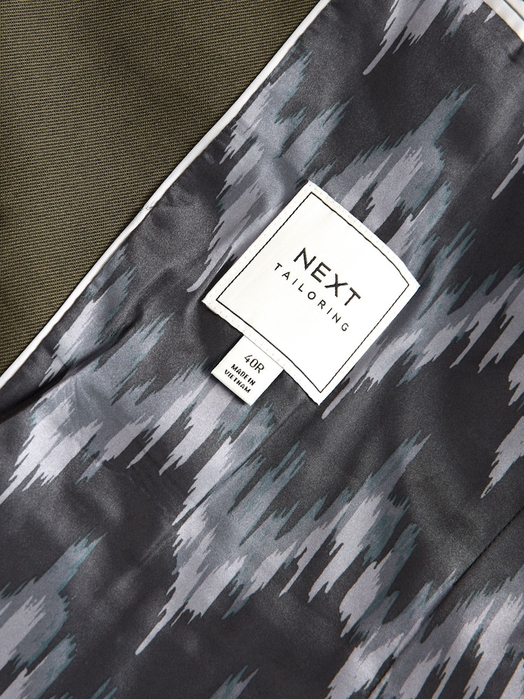 zelena - z dvovrstnim/dvorednim zapenjanjem Twill Relaxed Fit moška obleka jakna; suknjič - Slika 11 iz 11 zelena - z dvovrstnim/dvorednim zapenjanjem Twill Relaxed Fit moška obleka jakna; suknjič - Slika 11 iz 11