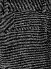 Black Textured Suit Trousers - Image 8 of 9