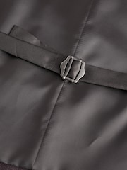 Red Textured Wool Suit: Waistcoat - Image 6 of 9