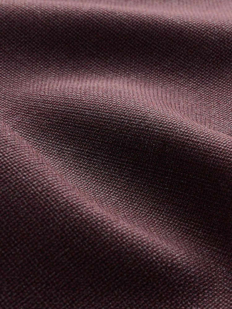 Red Textured Wool Suit: Waistcoat - Image 8 of 9