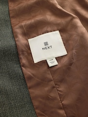 Green Textured Wool Suit: Waistcoat - Image 8 of 9