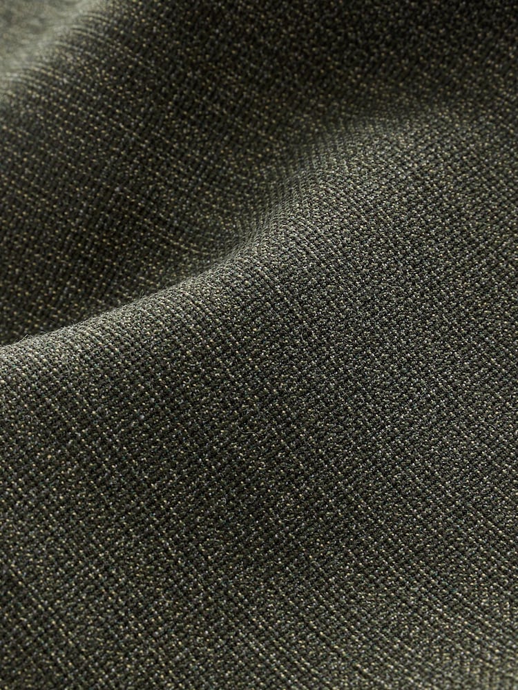 Green Textured Wool Suit: Waistcoat - Image 9 of 9