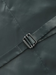 Blue Slim Fit Textured Flannel Suit Waistcoat - Image 6 of 7