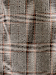 لون محايد - بنطلون بدلة Jacquard مربعات بتلبيس مريح - صورة 9 من 9