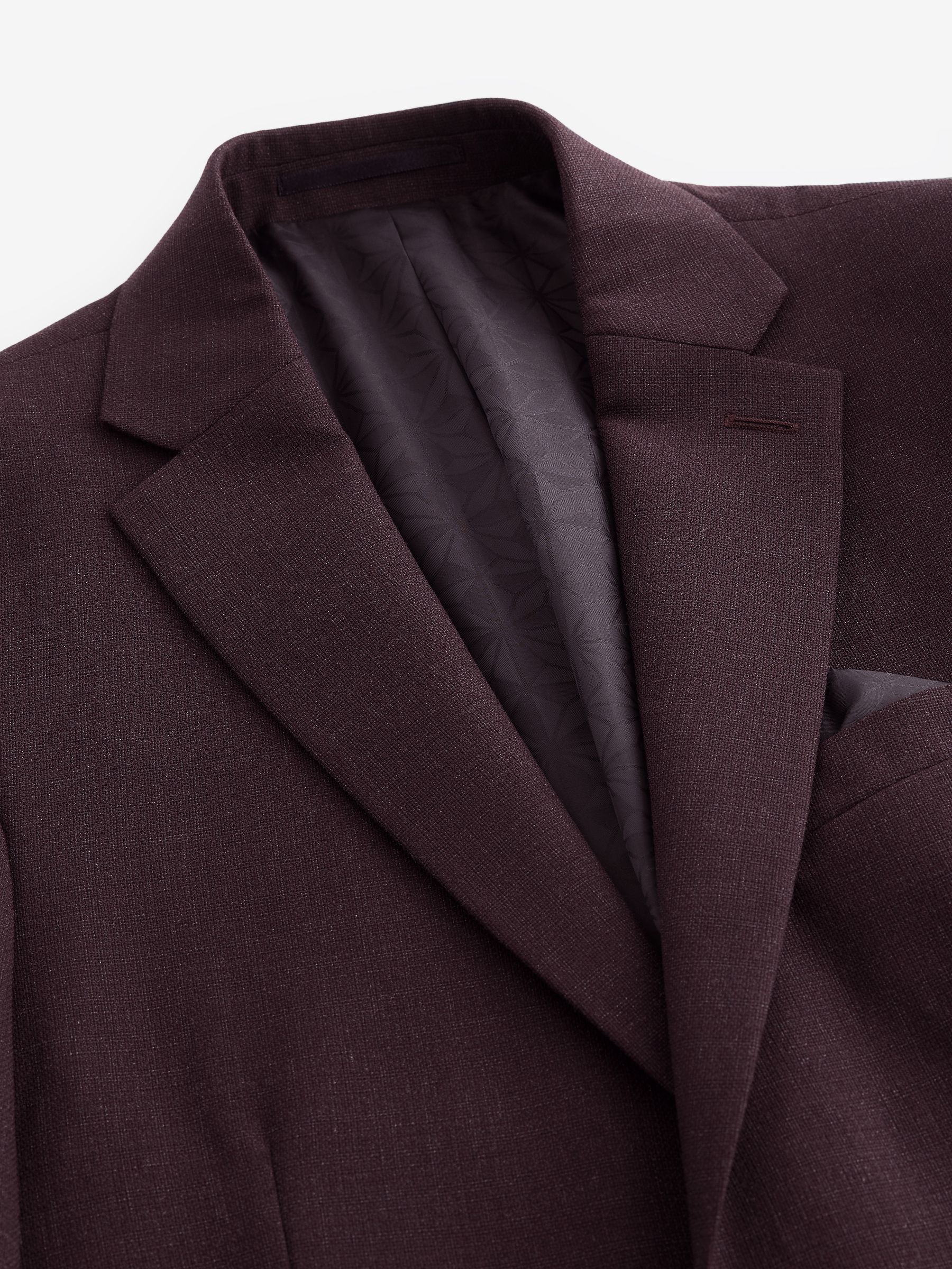 Buy Red Tailored Fit Textured Wool Suit Jacket from Next Canada