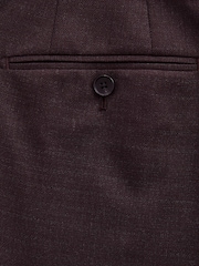 Red Tailored Fit Textured Wool Blend Suit Trousers - Image 9 of 9
