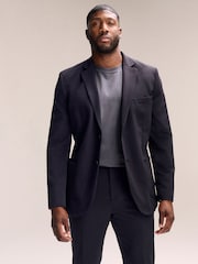 Черный - Muscle Fit Motionflex Stretch Tech Suit Jacket - Изображение 1 из 8
