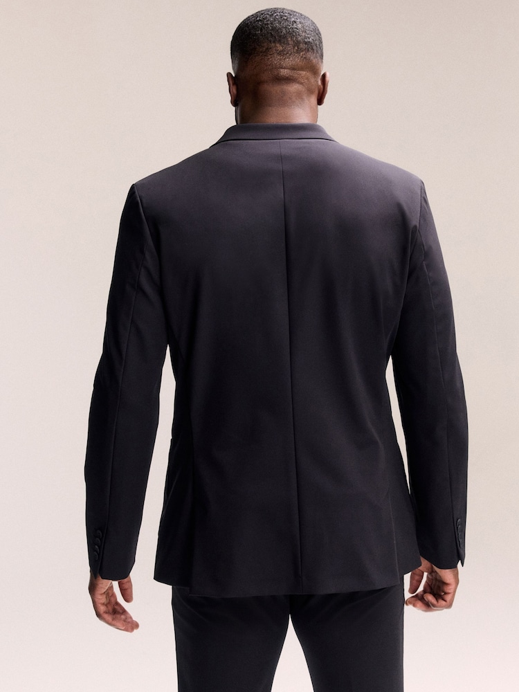 Черный - Muscle Fit Motionflex Stretch Tech Suit Jacket - Изображение 2 из 8