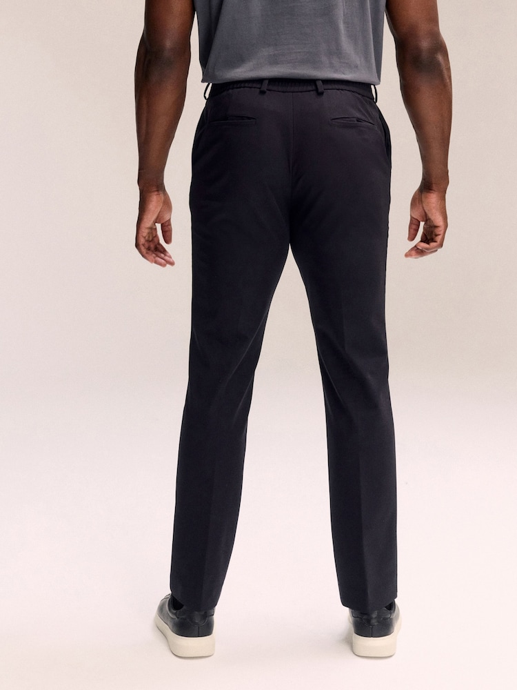 Black Muscle Fit Motionflex Tech Suit Trousers - Image 2 of 11