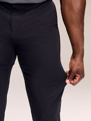 Black Muscle Fit Motionflex Tech Suit Trousers - Image 3 of 11