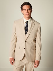 Neutralny - Slim Fit Flannel Suit Jacket - Image 1 of 10