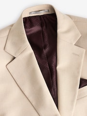 Neutralny - Slim Fit Flannel Suit Jacket - Image 7 of 10