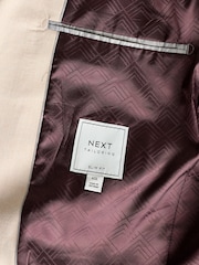 Neutralny - Slim Fit Flannel Suit Jacket - Image 8 of 10