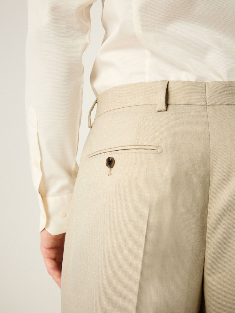 Neutral - Slim Fit Flannel Suit Trousers - Image 5 of 9