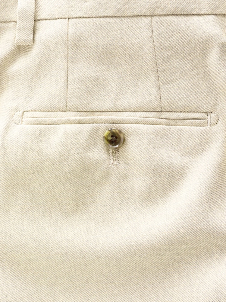 Neutral - Slim Fit Flannel Suit Trousers - Image 8 of 9