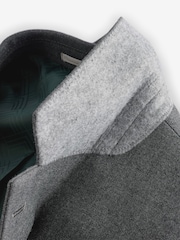 Szary - Slim Fit Flannel Suit Jacket - Image 9 of 10