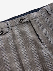 Neutral Tailored Fit Trimmed Check Suit Trousers - Image 8 of 10