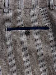 Neutral Tailored Fit Trimmed Check Suit Trousers - Image 9 of 10