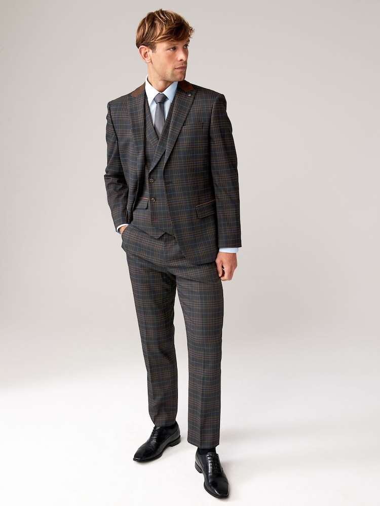 Navy Regular Fit Jacket - Image 2 of 11