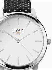 Limit Black 30mm Womens Round Silver Analogue Watch with Black Strap - Image 4 of 4