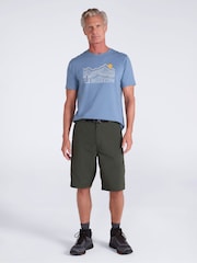 Mountain Warehouse Green Saunter UV Max Quick Drying Belted Cargo Shorts - Image 2 of 4