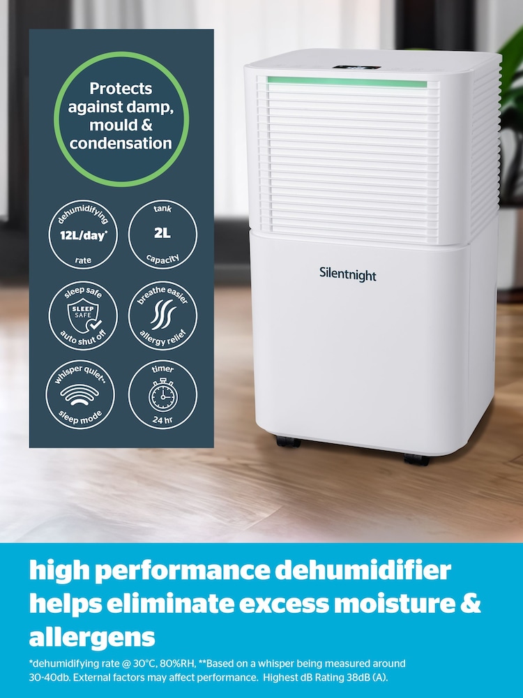Silentnight Airmax 1200 Dehumidifier 12L Capacity - Image 2 of 6