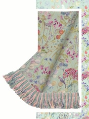 Voyage Duck Egg Blue Hedgerow Throw - Image 1 of 1