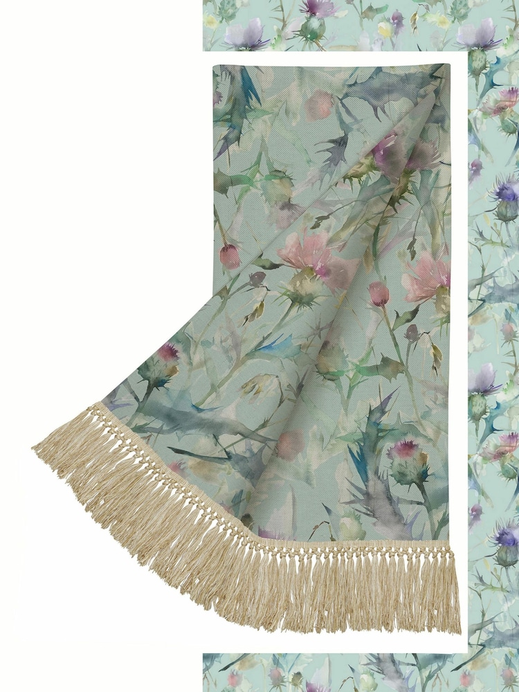 Voyage Duck Egg Blue Cirsium Throw - Image 1 of 1