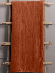 Voyage Sunset Haze Velvet 100% Cotton Throw - Image 1 of 2