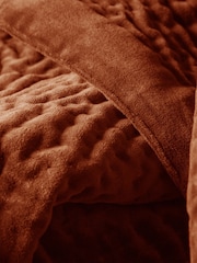 Voyage Sunset Haze Quilted Velvet Throw - Image 4 of 6